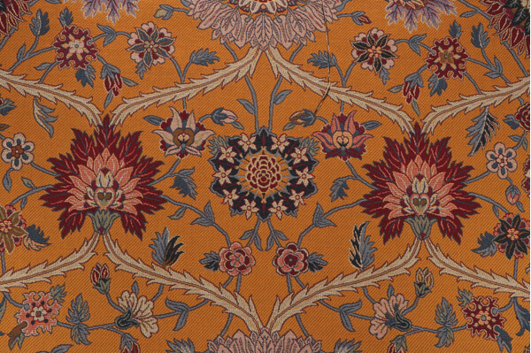 Scalamandre Deccan Oriente Tapestry Upholstery Fabric in Safran