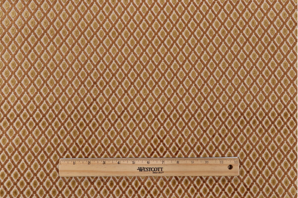 Scalamandre Montreal Velvet Upholstery Fabric in Cognac