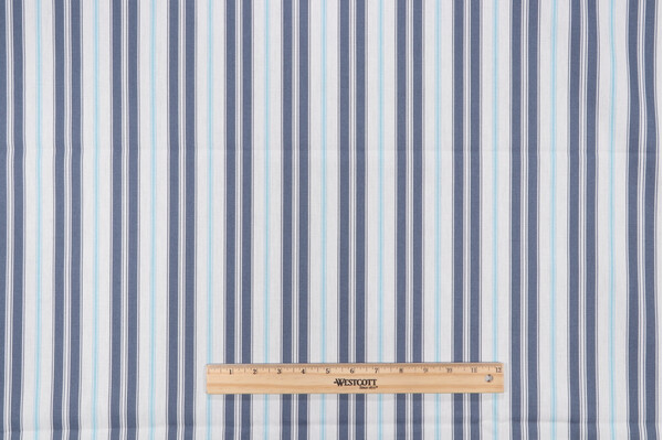 Magnolia Home Newbury Printed Cotton Drapery Fabric in Yacht