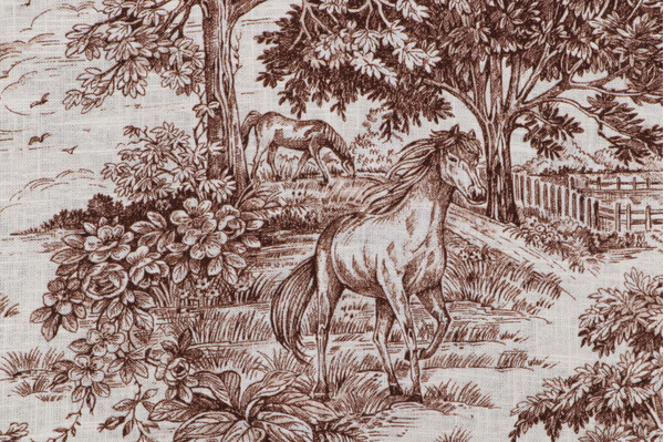 Covington Yellowstone Printed Linen Blend Drapery Fabric in 69-Driftwood