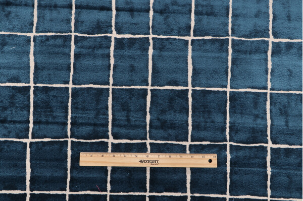 P Kaufmann Avenue Velvet Upholstery Fabric in Aegean