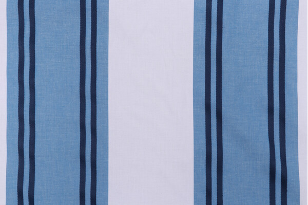 Ralph Lauren Garland Stripe Woven Upholstery Fabric in Royal Blue