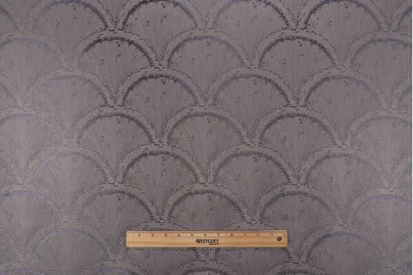 Valiant Fabrics Kame Damask Decorator Fabric in Charcoal
