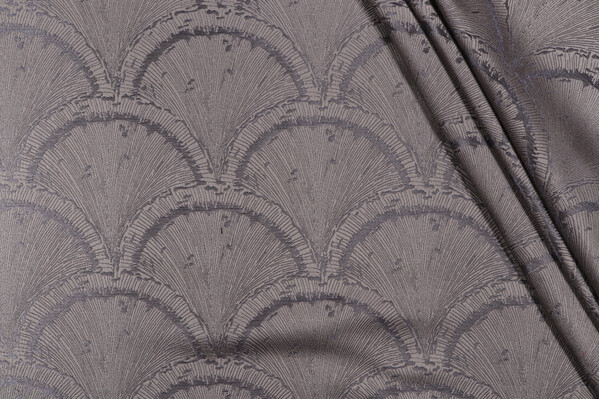 Valiant Fabrics Kame Damask Decorator Fabric in Charcoal