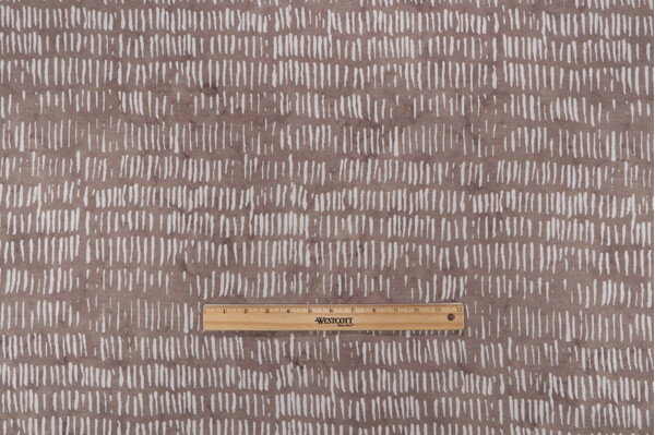 EDPA USA Tally Printed Polyester Drapery Fabric in Mink