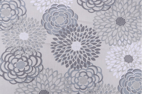 Magnolia Home Lancaster Printed Cotton Drapery Fabric in Mist