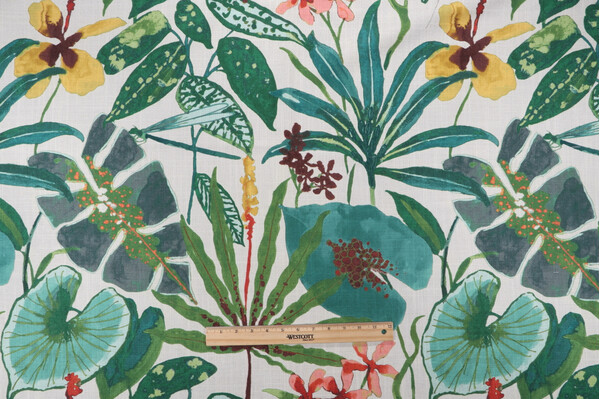 Mill Creek 104 Degrees-Granda Printed Polyester Drapery Fabric in Tropical
