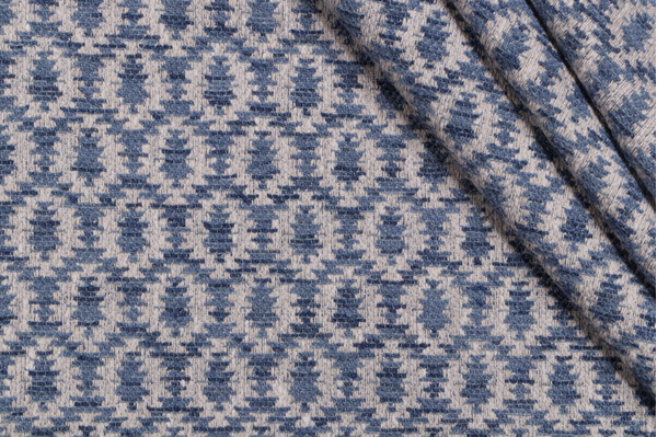 Mill Creek Epicenter Woven Upholstery Fabric in Indigo