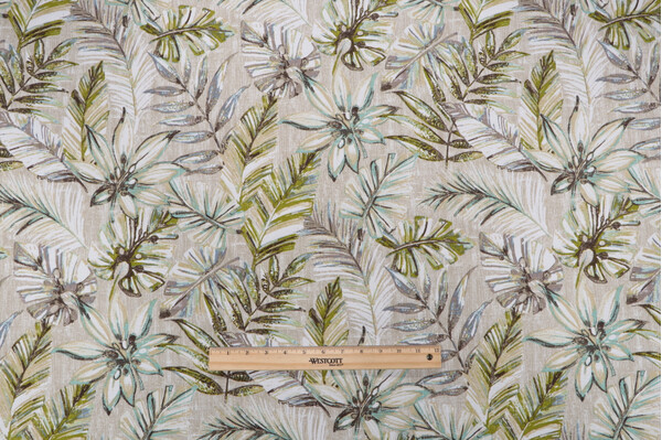 Bryant Fabrics Cairo Printed Polyester Outdoor Fabric in Oyster