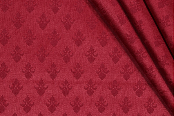 Scalamandre Damask Decorator Fabric in Lipstick