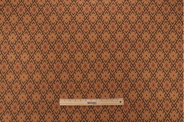 Lasso Woven Upholstery Fabric in Cayenne