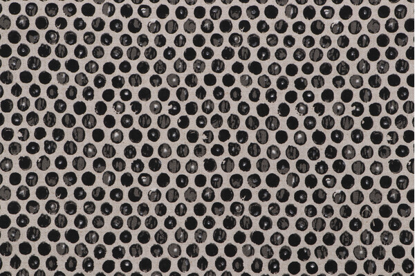 Lacefield Dot Printed Cotton Blend Drapery Fabric in Mars Black