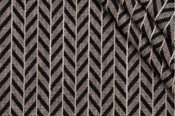 P Kaufmann Walker Woven Chenille Upholstery Fabric in Granite