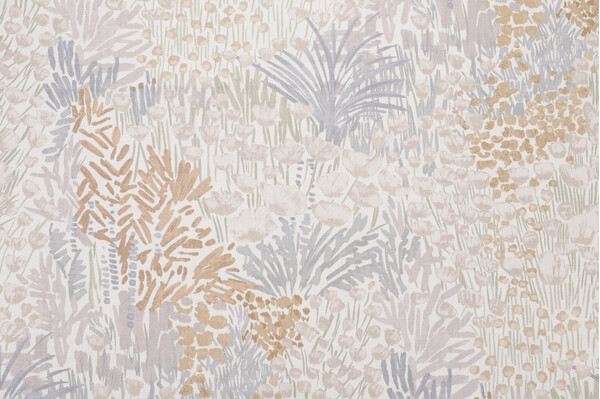 Richloom Garden Party Printed Cotton Drapery Fabric in Flaxen