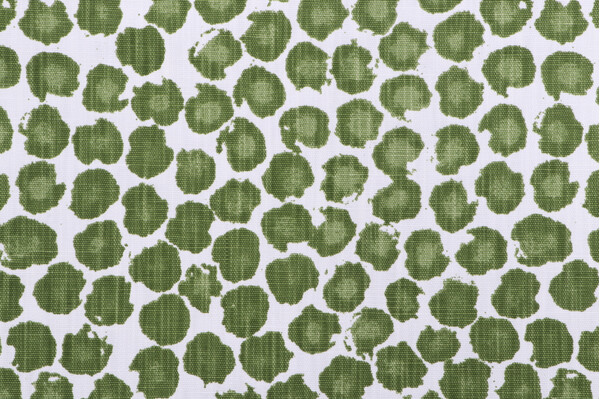 Premier Prints Freedom-Slub Linen White Printed Drapery Fabric in Kale