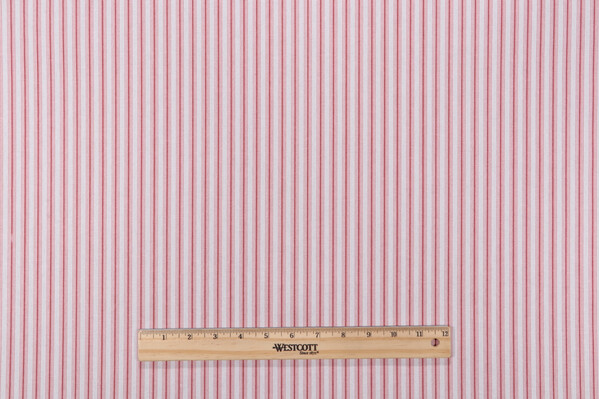 Magnolia Home Cottage Stripe Printed Cotton Drapery Fabric in Calypso