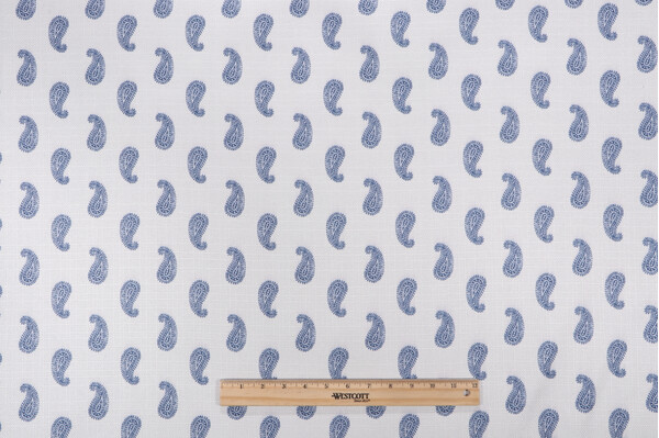 PK Lifestyles Simple Stamp Performance Plus Printed Decorator Fabric in Indigo