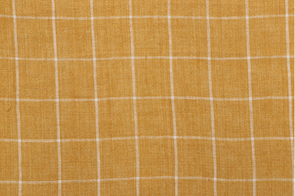 P Kaufmann Bennet Woven Linen Decorator Fabric in Yolk