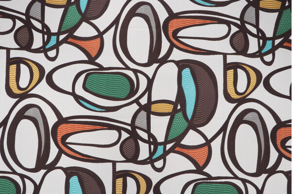 Covington Wow Printed Cotton Drapery Fabric in 607-Woodland