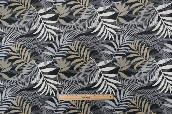 Richloom Mayland Printed Polyester Outdoor Fabric in Driftwood