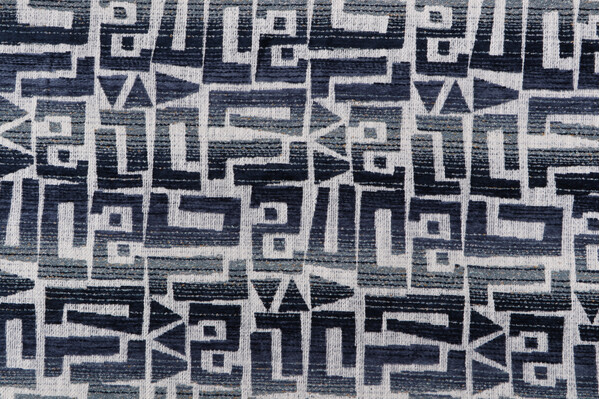 Covington Cholula Chenille Tapestry Upholstery Fabric in 54-Sapphire