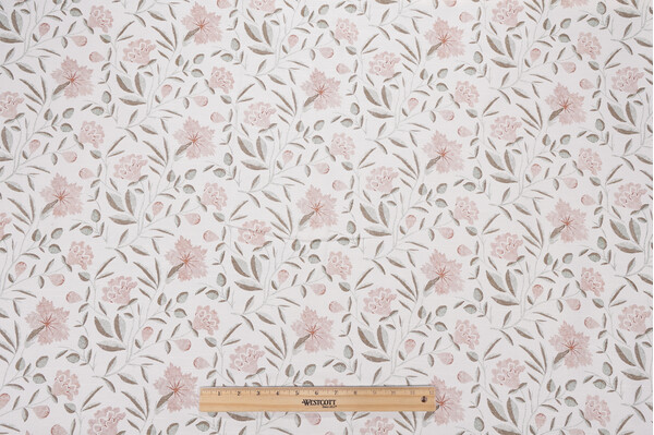 Brinley Printed Drapery Fabric in Sienna