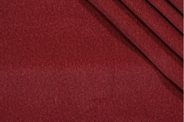 JF Fabrics Woolish PRF High Performance Velveteen Upholstery Fabric in Garnet