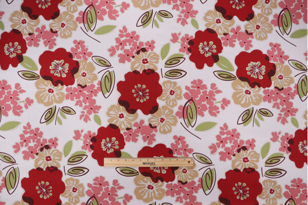 Magnolia Home Sydney Printed Cotton Drapery Fabric in Rainforest