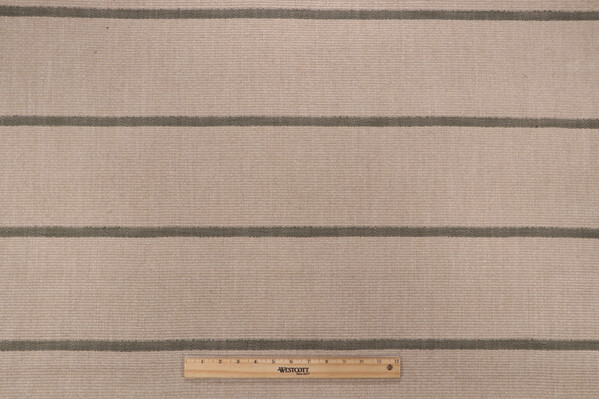 Comfy Stripe Woven Upholstery Fabric in Forest