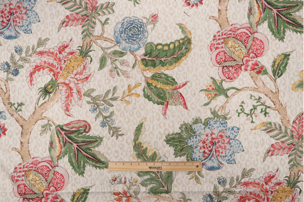 P Kaufmann Madura Printed Drapery Fabric in Bisque