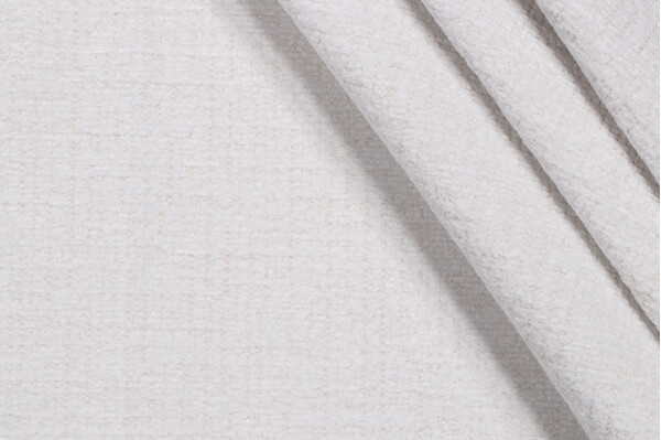 Covington Stippled Felt-Backed Chenille Upholstery Fabric in 130-White