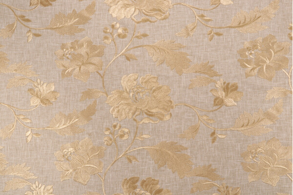 Click for 3.75 Yards Valiant Fabrics Joanna Embroidered Drapery Fabric in Taupe Valiant Fabrics Joanna Embroidered Drapery Fabric in Taupe