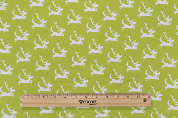 Robert Kaufman How The Grinch Stole Christmas Collection ADE-20281-50 Printed Cotton Craft Fabric in Lime