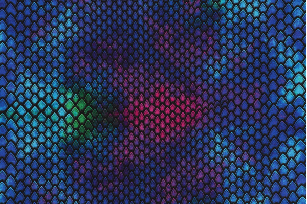 Timeless Treasures Dragon&#39;s Lair - Dinosaur Skin Printed Cotton Craft Fabric in Multi