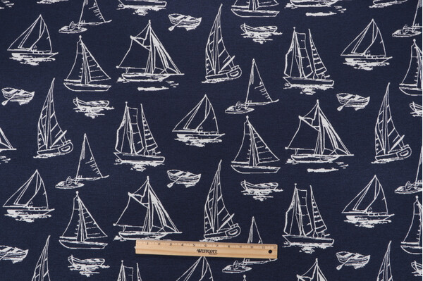 Covington Below Deck Woven Upholstery Fabric in 55-Navy