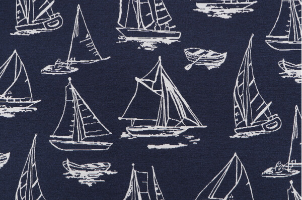 Covington Below Deck Woven Upholstery Fabric in 55-Navy