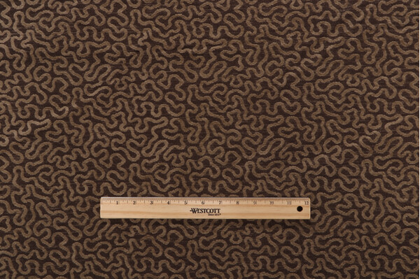 Thibaut Virtuoso W79652 Woven Chenille Upholstery Fabric in Chocolate