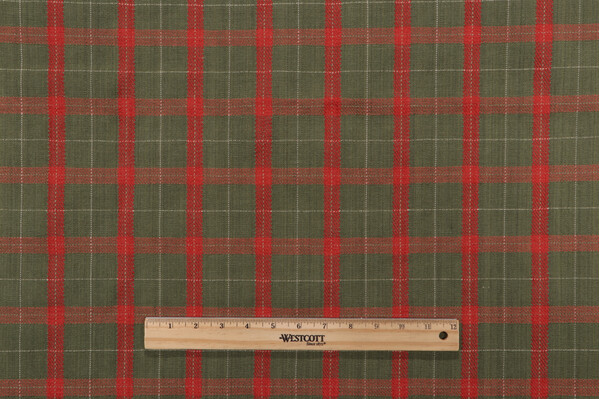Thibaut Logan Plaid W79092 Woven Upholstery Fabric in Green