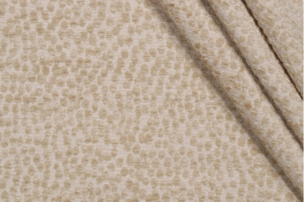 PK Lifestyles Spotty Dotty Woven Chenille Upholstery Fabric in Hay