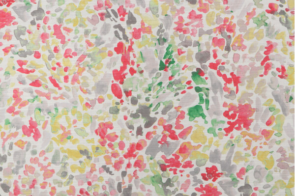 PK Lifestyles Pretty Palette Printed Cotton Drapery Fabric in Spring