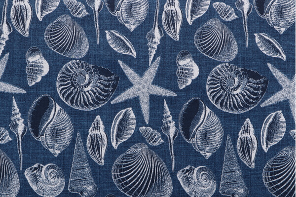 Bryant Fabrics Shoreline Printed Polyester Outdoor Fabric in Marine