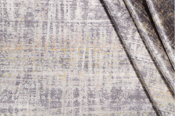 Scalamandre Printed Velvet Decorator Fabric in Sterling