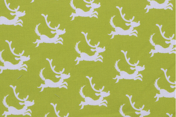 Robert Kaufman How The Grinch Stole Christmas Collection ADE-20281-50 Printed Cotton Craft Fabric in Lime