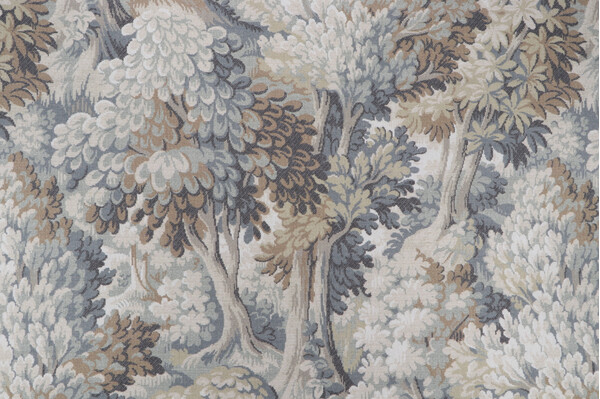 P Kaufmann Into The Woods Printed Cotton Drapery Fabric in Mineral