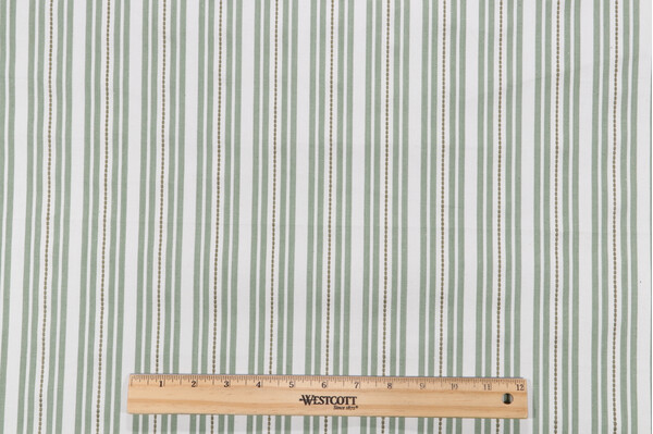 P Kaufmann Murali Stripe Woven Decorator Fabric in Sage