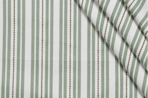 P Kaufmann Murali Stripe Woven Decorator Fabric in Sage