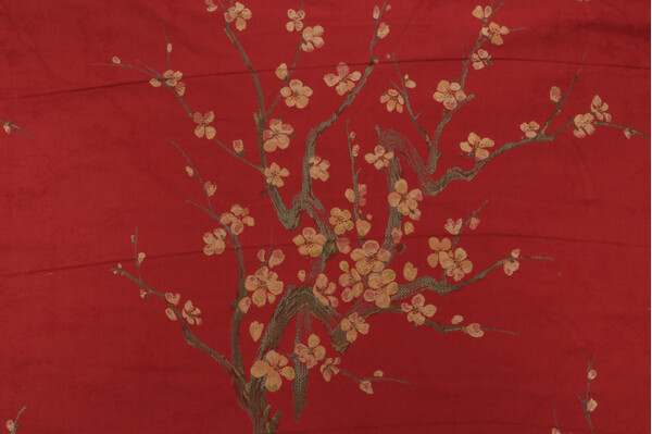 Sakura Tapestry Upholstery Fabric in Cherry