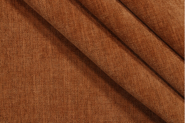 Crypton Bennett High Performance Chenille Upholstery Fabric in Copper