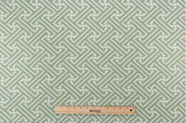 Sunbrella Meander 44216-0005 Woven Solution Dyed Acrylic Outdoor Fabric in Shamrock