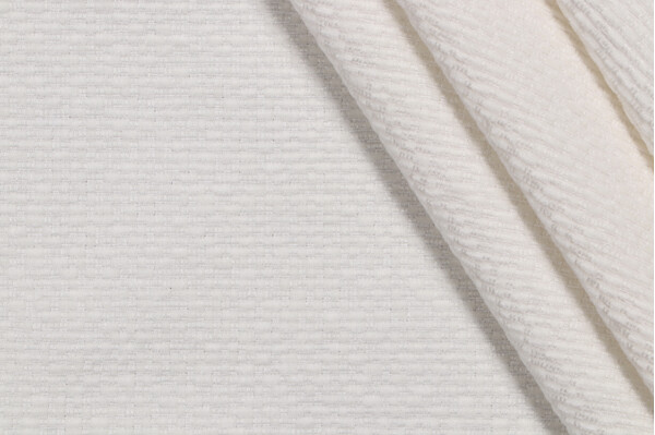 Thibaut Lido W80520 Woven Solution Dyed Acrylic Chenille Outdoor Fabric in White